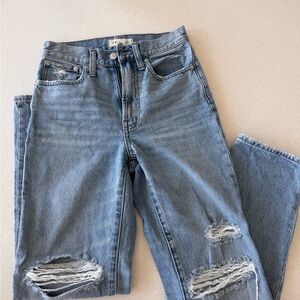 Madewell high rise perfect vintage straight leg jeans